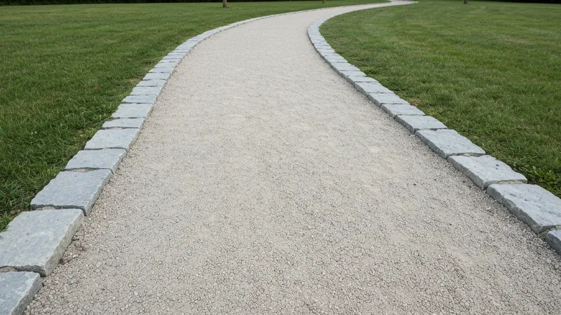 Bordures en pierre pour les chemins de promenade : praticité