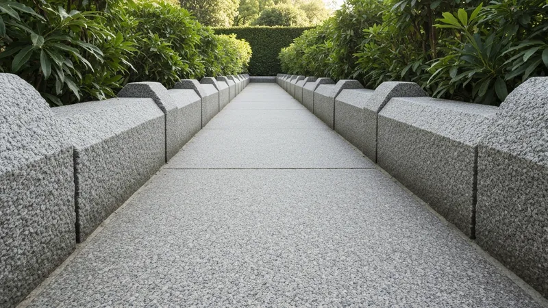 Terrasse avec bordures en grès naturel authentique